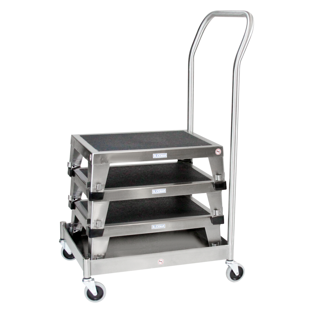 8862SS Stainless Steel EZ Stacking Stool with Non-Skid Rubber